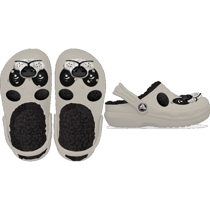 Crocs Classic Fun Lab Lined Kids 210395 - Panda/Chalk Slippers