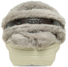 Crocs slip-on shoe with fur trim on a white background