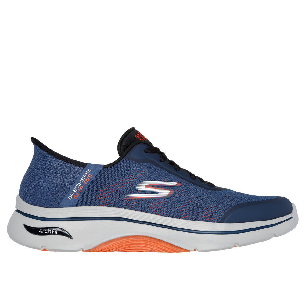 Skechers Go Walk Arch Fit 2.0 Simplicity 2.5 - Navy/Orange Trainers