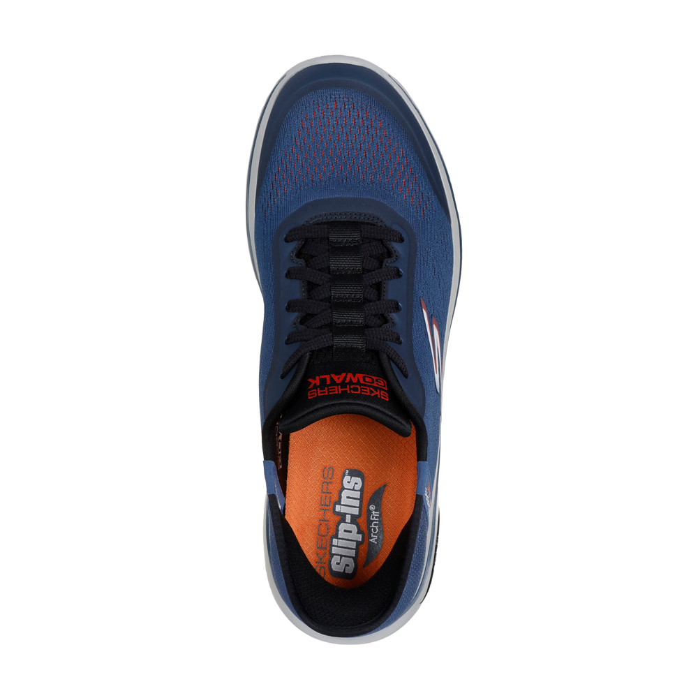 Skechers Go Walk Arch Fit 2.0 Simplicity 2.5 - Navy/Orange Trainers