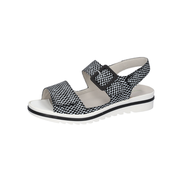Waldlaufer Hakura 351013 - Black Check Sandals