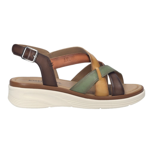 Josef Seibel Sevran 07 Green Multi Sandals