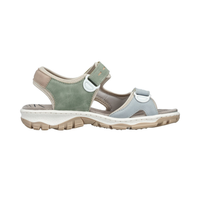 Rieker 68866 -  Carnation/Mauve/Aqua Sandals