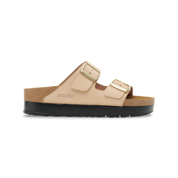Birkenstock Arizona PAP Flex Platform Nubuk - Sandcastle Sandals