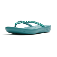 FitFlop iQushion Multi-Crystal Ergonomic Flip Flop - Teal