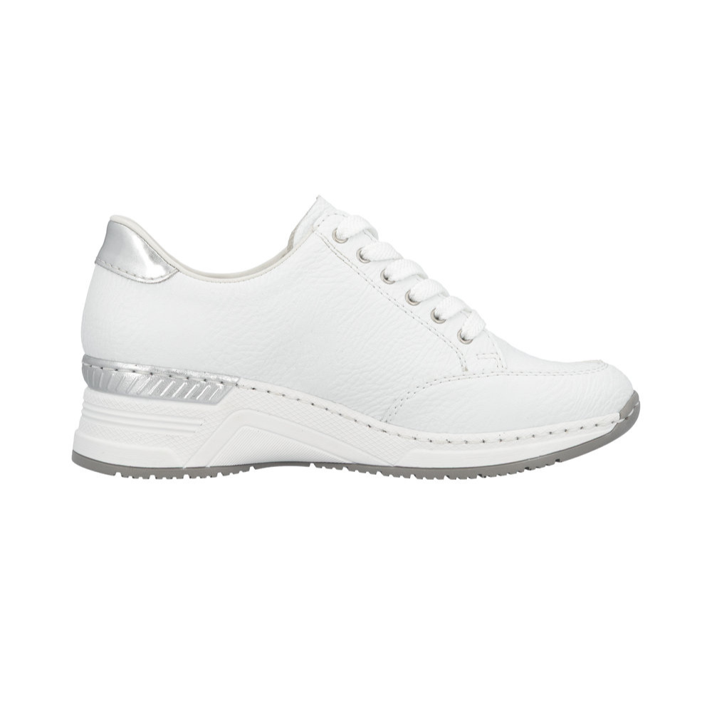 Rieker N4322 -  White/Silver Trainers