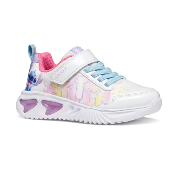 Geox J Assister J65E9B - C0653 White/Multicolour Trainers