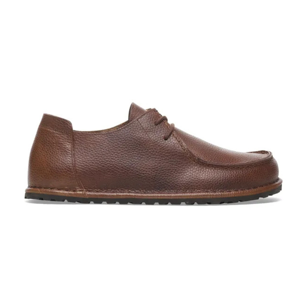 Birkenstock Utti Lace Leather Moccasin - Roast