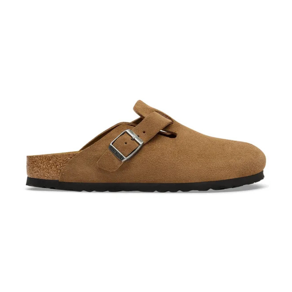 Birkenstock Boston Suede Unisex Clog - Dark Tea