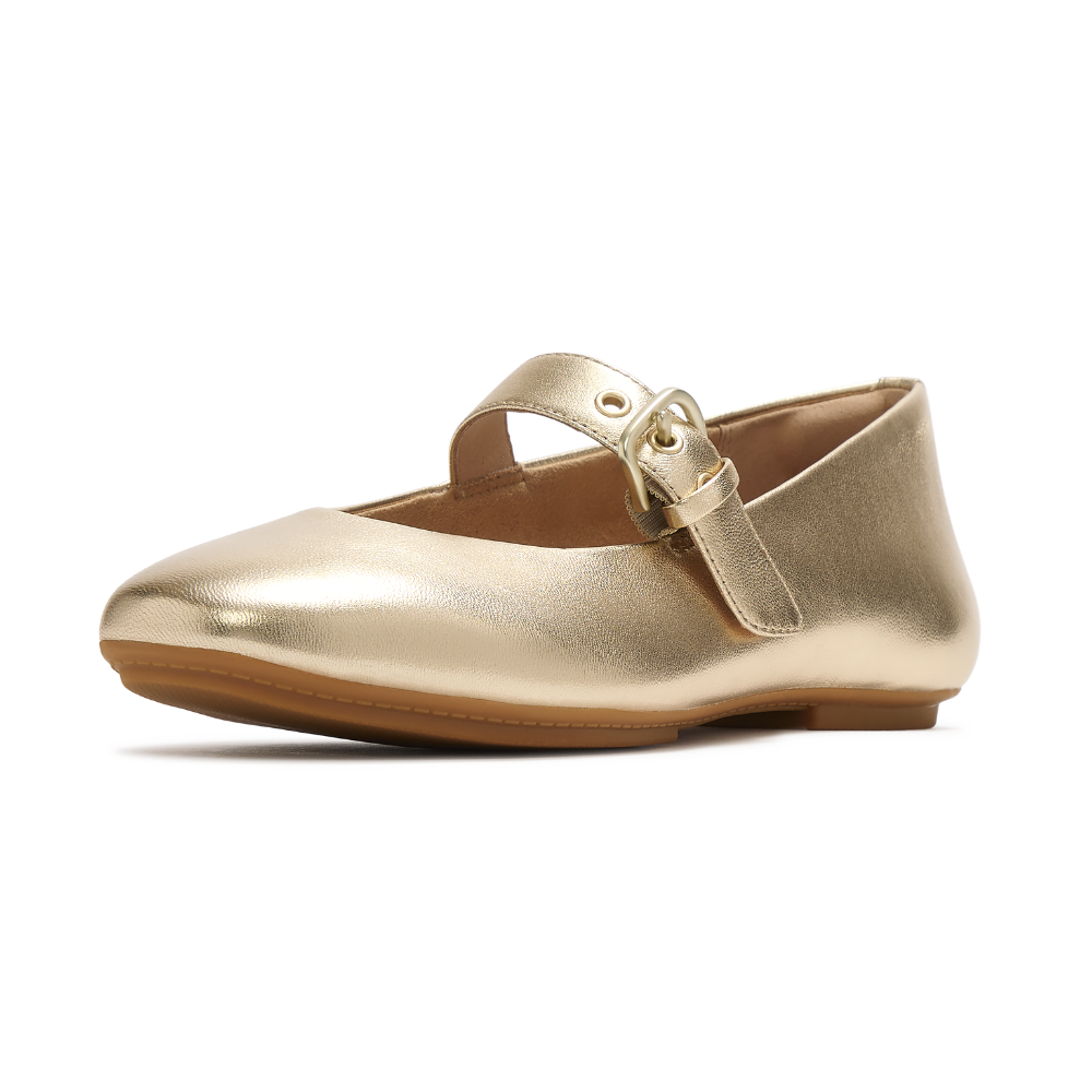 FitFlop Delicato Leather Mary Jane - Platino