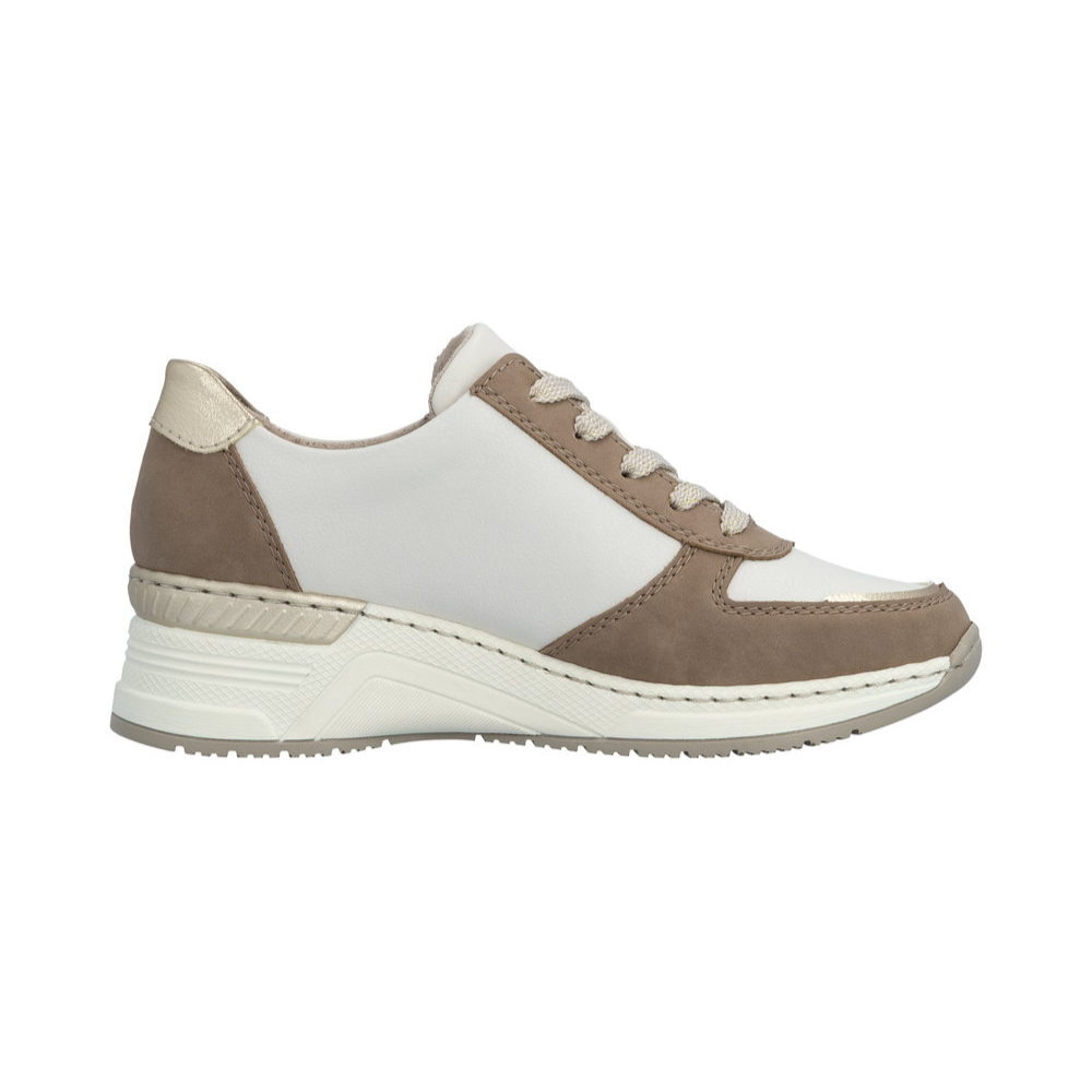 Rieker N4308 -  Shell/Lightgold/Off White Trainers