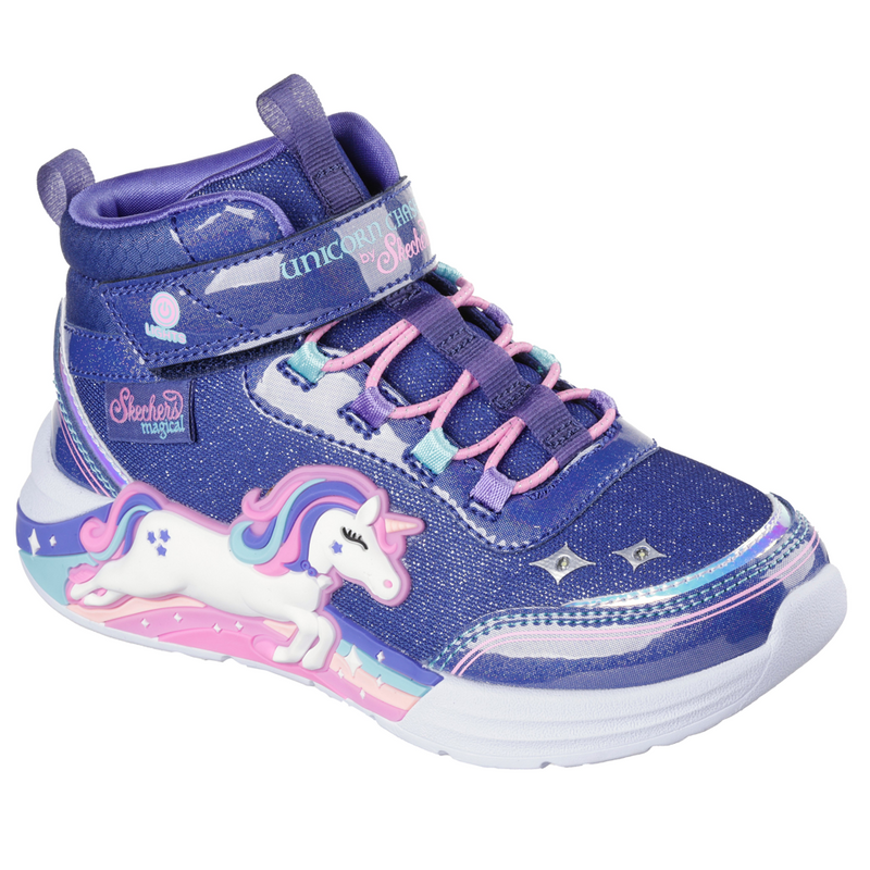 Skechers Unicorn Chaser - Navy/Multi Boots