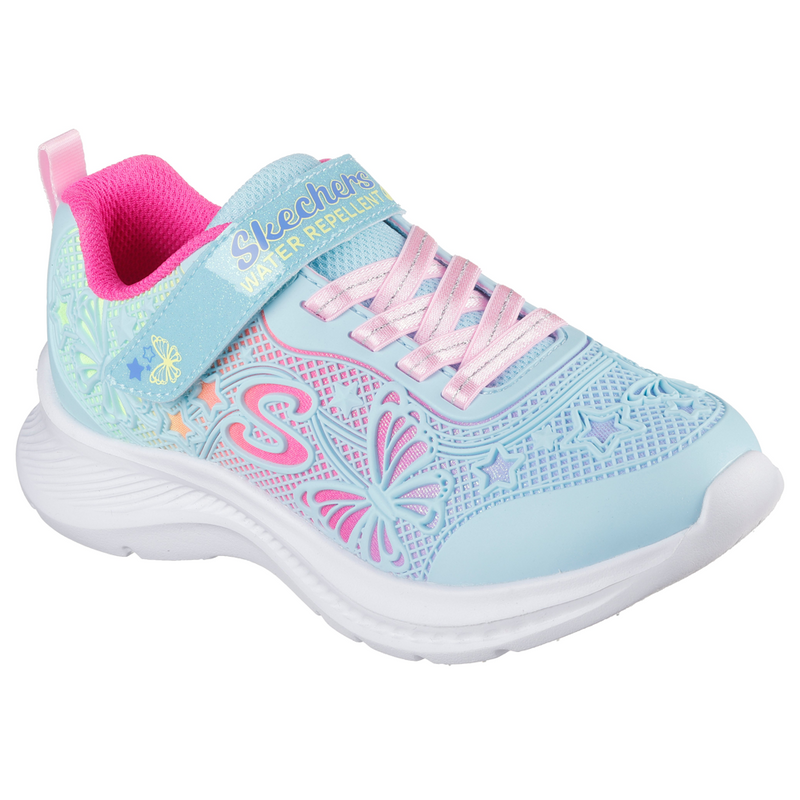 Skechers Jumpsters 2.0 Butterfly Flush - Aqua/Multi Trainers