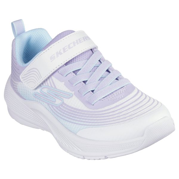 Skechers Microspec Advance - White/Lavender Trainers