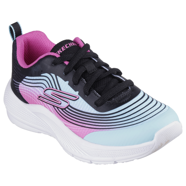 Skechers Microspec Advance - Aqua/Purple Trainers
