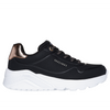 Skechers Uno Lite - Metallic Mode - Black/White Trainers