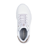 Skechers Uno Lite - Metallic Mode - White Trainers