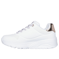 Skechers Uno Lite - Metallic Mode - White Trainers