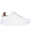 Skechers Uno Lite - Metallic Mode - White Trainers