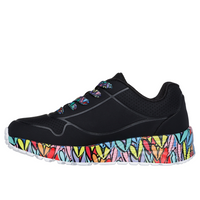 Skechers Uno Lite Subtle Love - Black/Multi Trainers