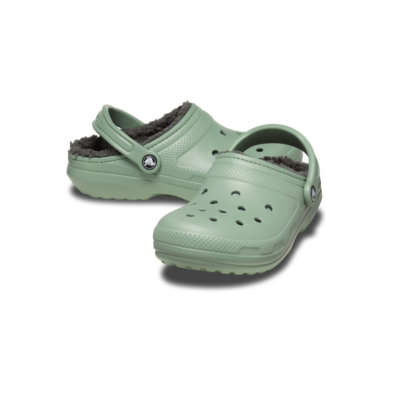 Crocs 203591 Classic Lined Clog - Moss Slippers