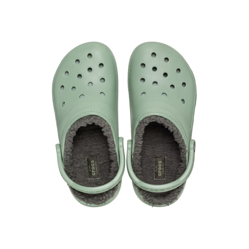 Crocs 203591 Classic Lined Clog - Moss Slippers