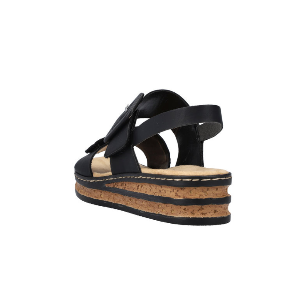 Rieker 62950 - Black Sandals