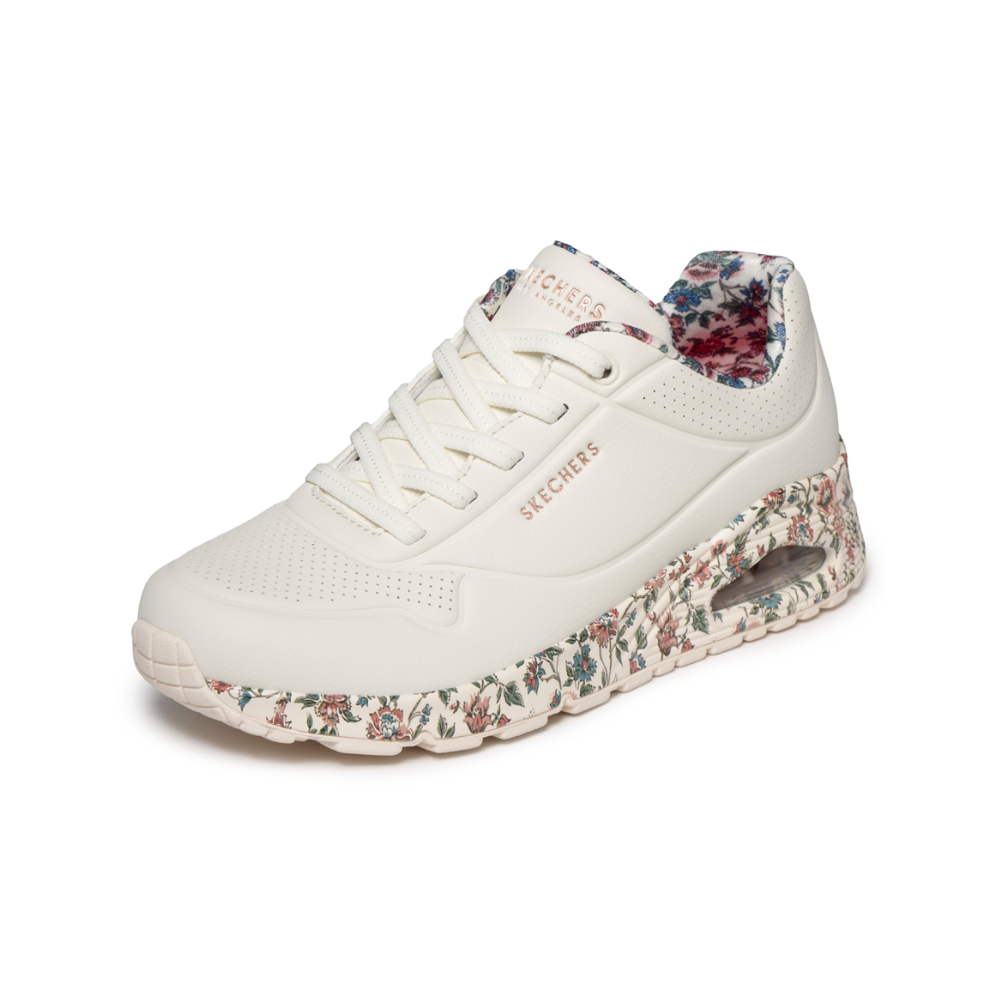 Skechers Uno Safari Time - White Multi Trainers