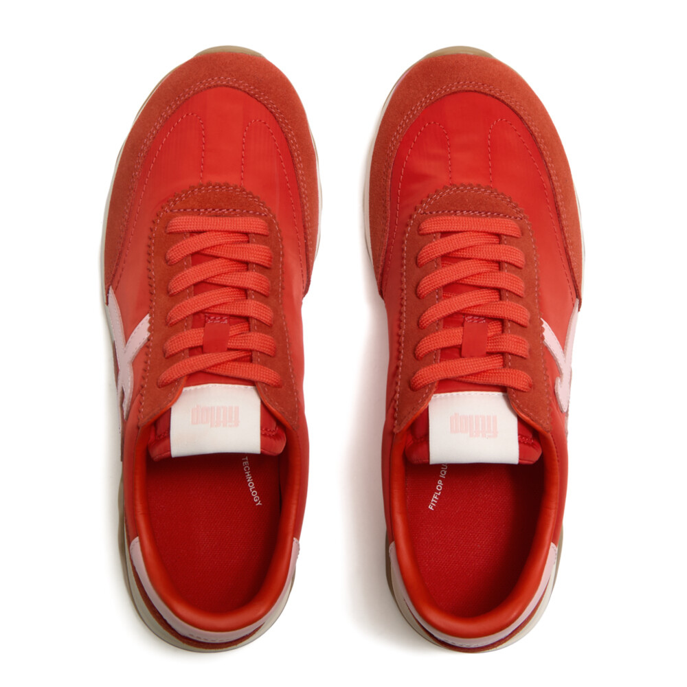 FitFlop Retro-Q FF Sneakers - Cherry Tomato/Warm Pink