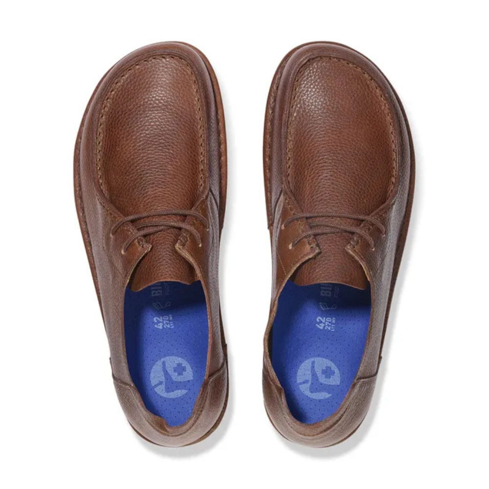 Birkenstock Utti Lace Leather Moccasin - Roast