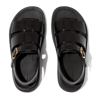 FitFlop Gen FF Leather Fisherman Sandals  - All Black