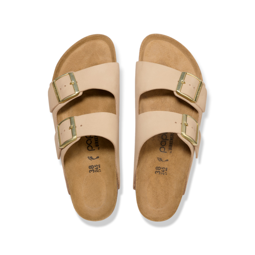 Birkenstock Arizona PAP Flex Platform Nubuk - Sandcastle Sandals