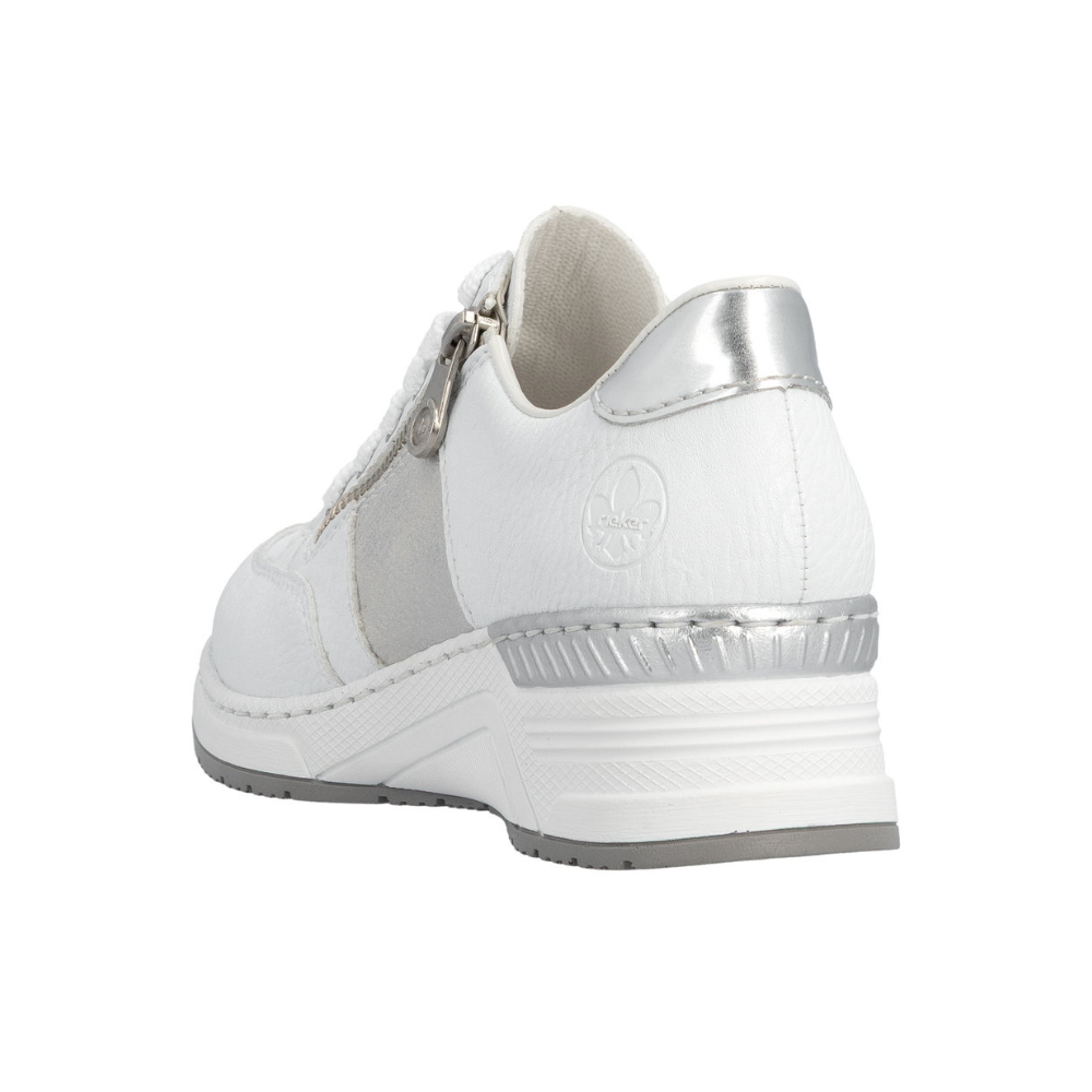 Rieker N4322 -  White/Silver Trainers