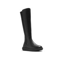 FitFlop IQ-Comff Leather High Boot - All Black