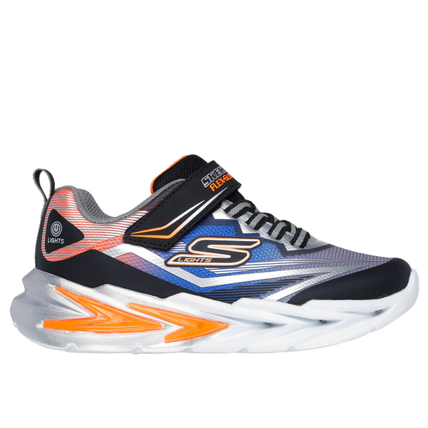 Skechers Flex-Glow Ultra - Black Silver Trainers