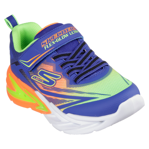 Skechers Flex-Glow Ultra - Blue Multi Trainers