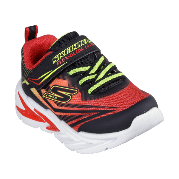 Skechers Flex-Glow Ultra - Black/Red Trainers
