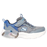 Skechers Creature-Lights - Charcoal/Blue Trainers