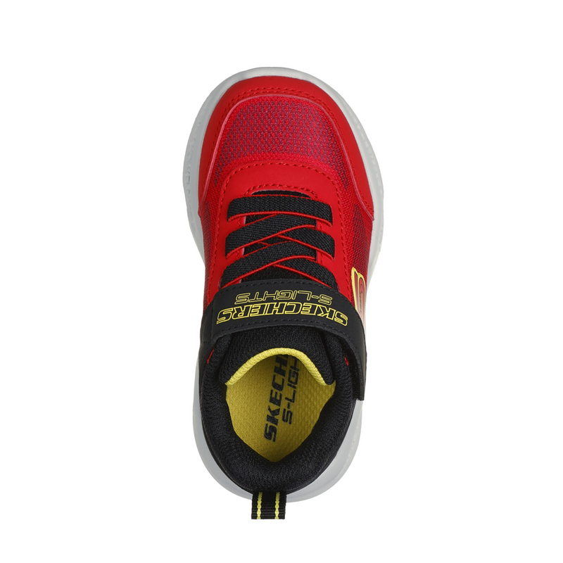 Skechers Meteor Lights - Krendox - Red/Black Trainers