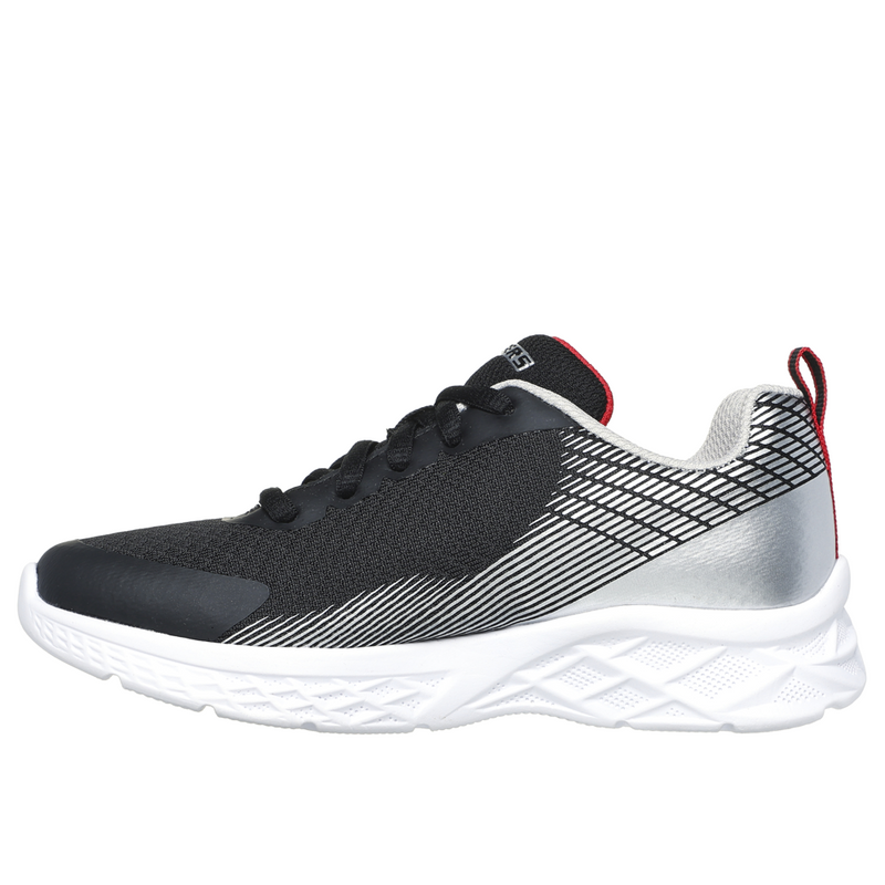 Skechers Microspec II - Vovrix - Black/Silver Trainers