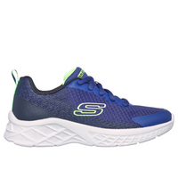 Skechers Microspec II - Vovrix - Navy Blue/Lime Trainers