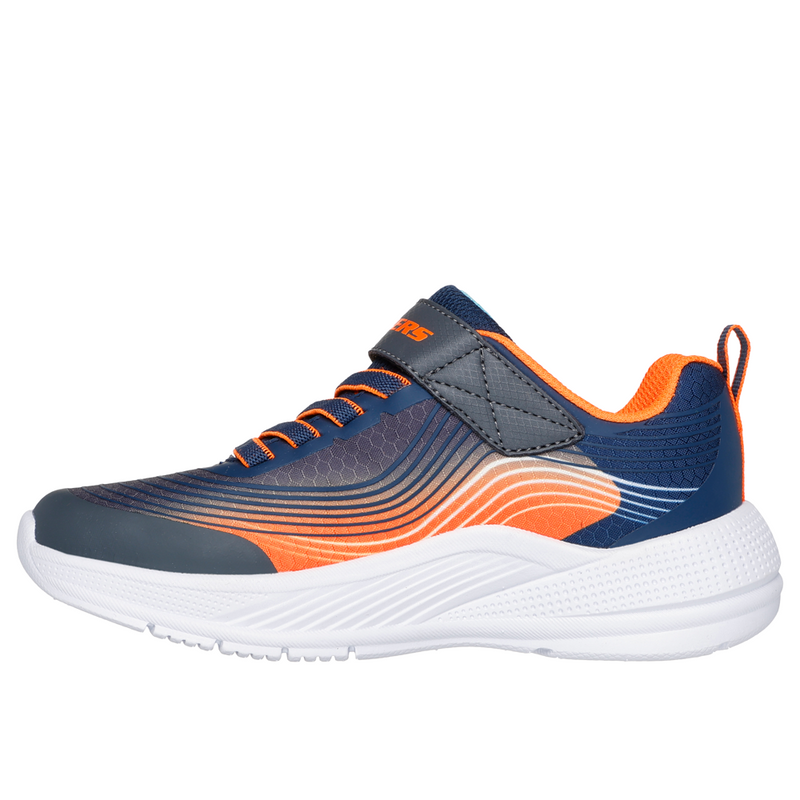 Skechers Microspec Advance - Navy/Orange Trainers