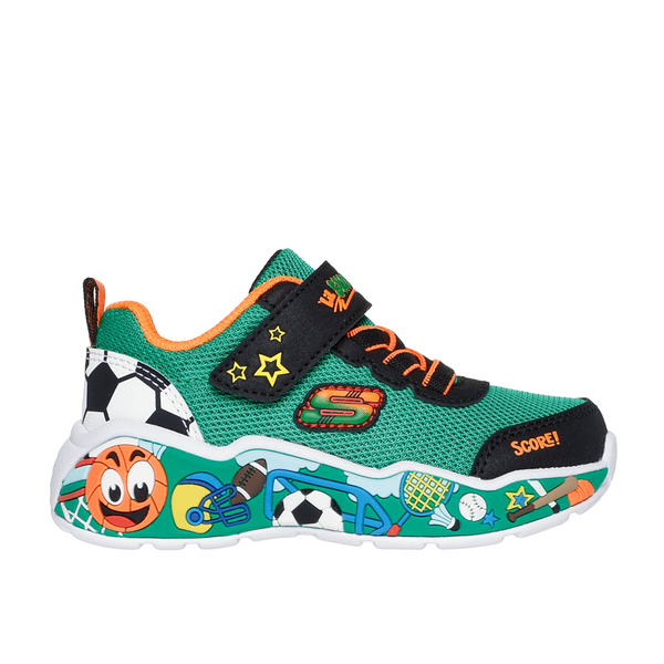 Skechers Play Scene - Green Multi Trainers