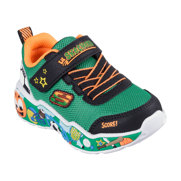 Skechers Play Scene - Green Multi Trainers