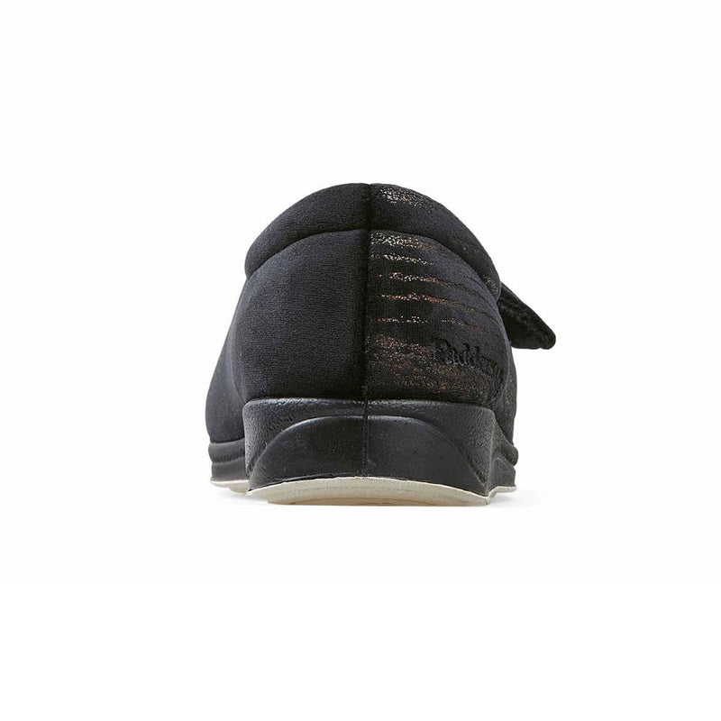 Padders Hug - Black Feature Slippers
