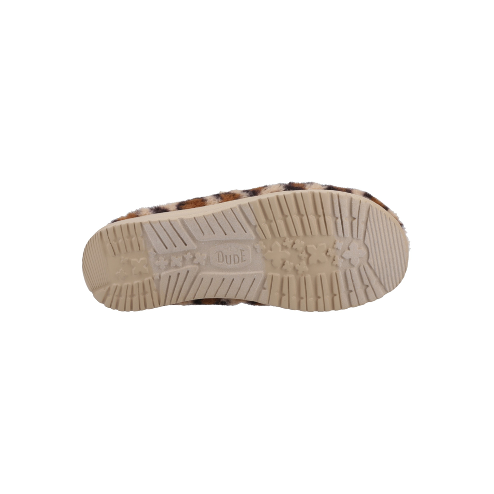 Hey Dude Wendy Fur Leo - Tan Slippers