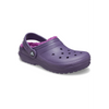 Crocs 207010 Classic Lined Kids Clog - Nightshade Slippers