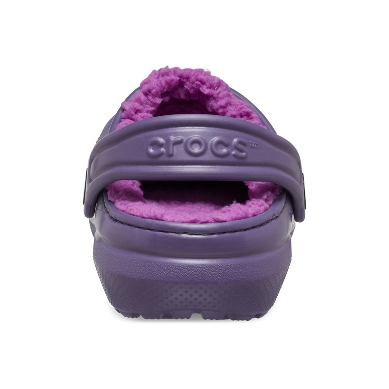 Crocs 207010 Classic Lined Kids Clog - Nightshade Slippers