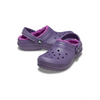 Crocs 207010 Classic Lined Kids Clog - Nightshade Slippers