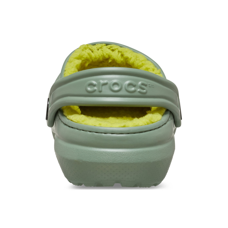 Crocs 207010 Classic Lined Kids Clog - Moss Slippers